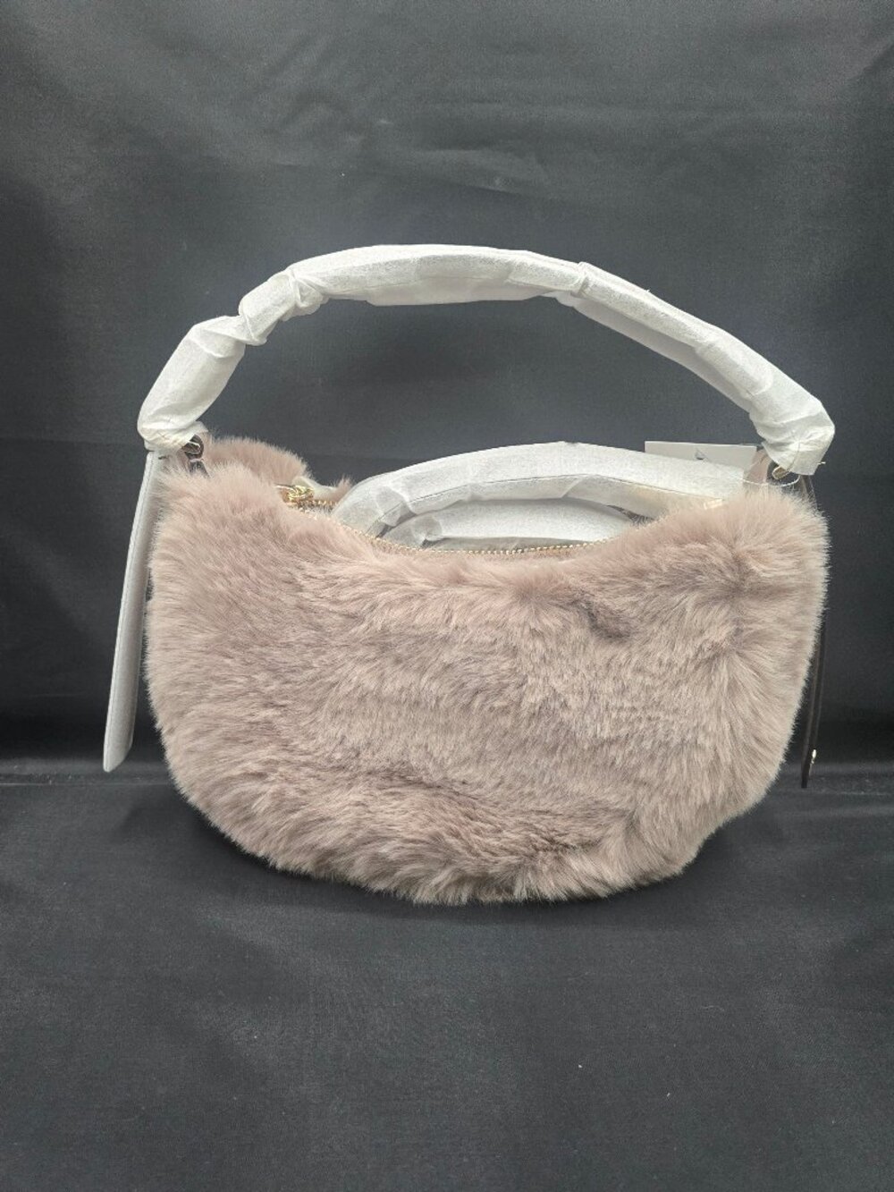 Kate Spade Nova Faux Fur Small Crescent Shoulder Crossbody Bag